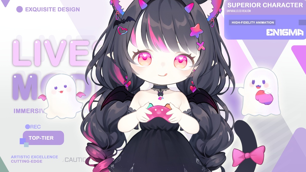 live 2 dモデル:candy Qara