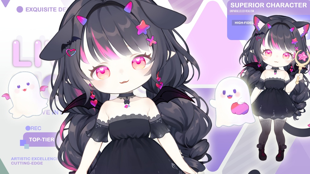 live 2 dモデル:candy Qara