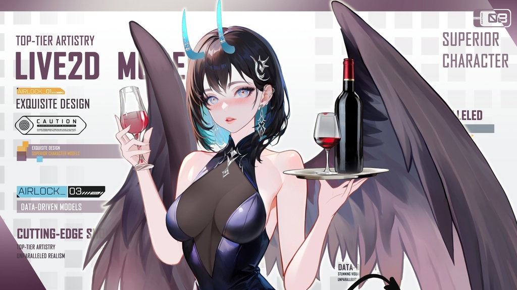 Live 2 dモデル:Witch L Melanie