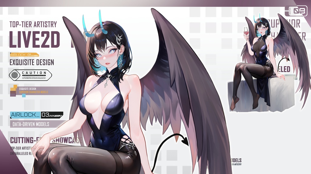 Live 2 dモデル:Witch L Melanie