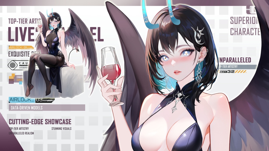 Live 2 dモデル:Witch L Melanie