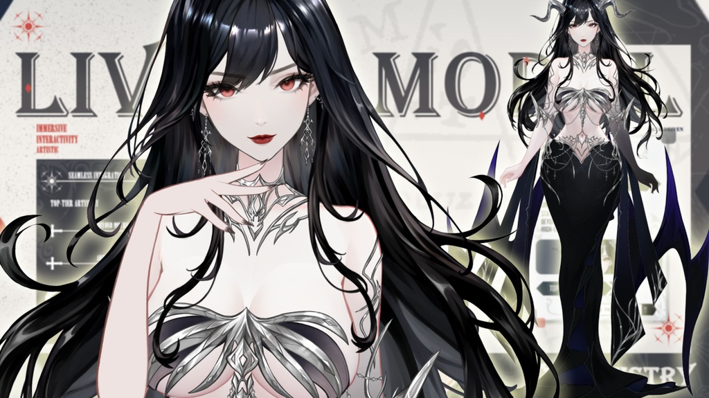 Live 2 dモデル:witchX暗影のキスCharlotte