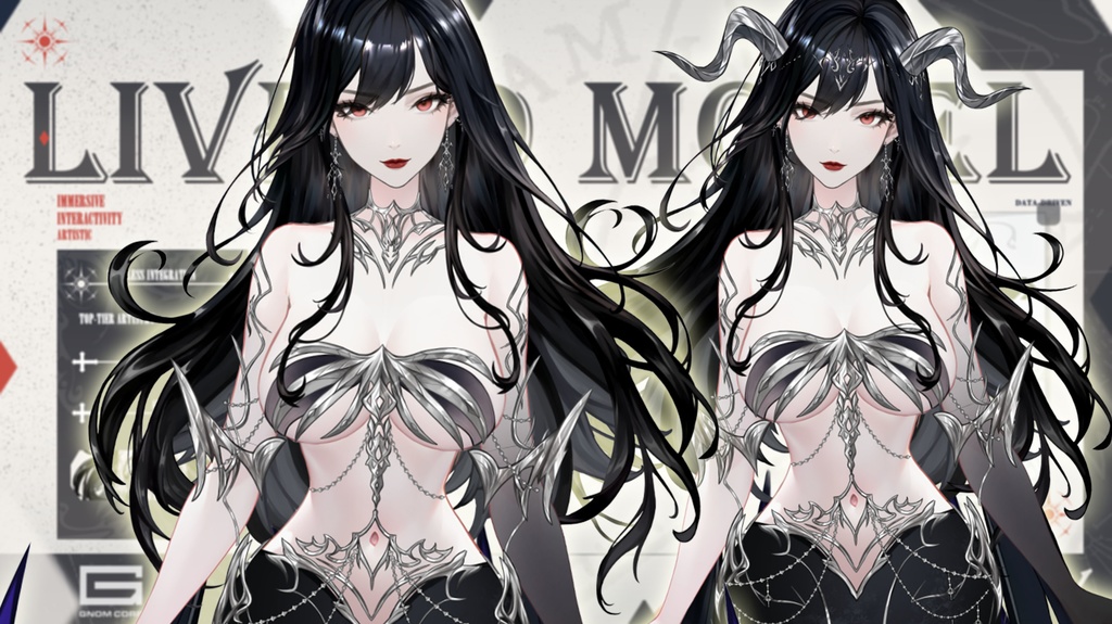 Live 2 dモデル:witchX暗影のキスCharlotte