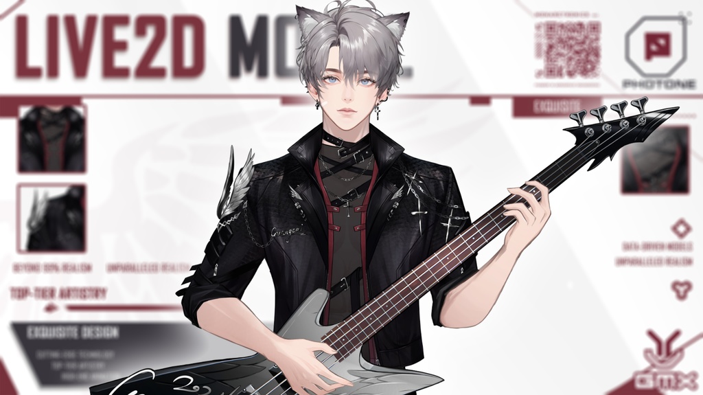 live 2 dモデル:Boy 1 Bassist