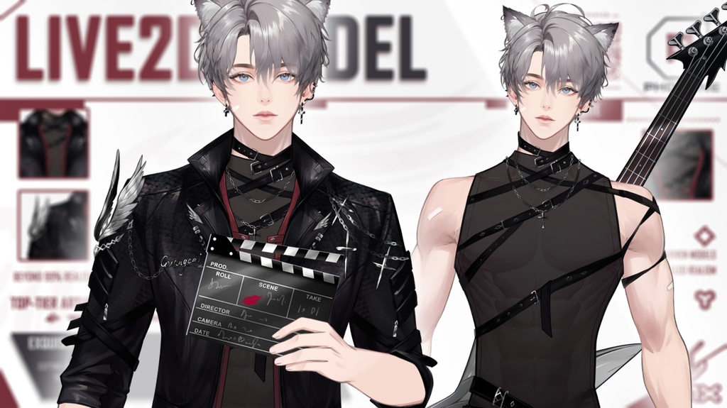 live 2 dモデル:Boy 1 Bassist