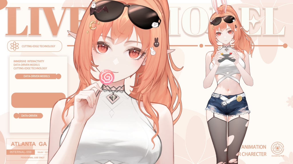 Live2d model: SSR Happy3