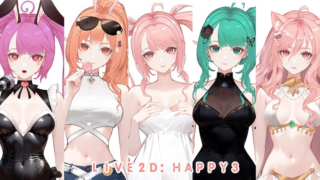 Live2d model: SSR Happy3