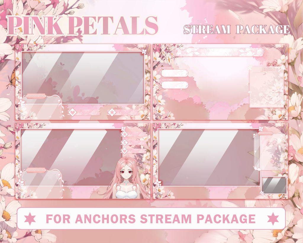 ピンクのHappy背景素材バッグ