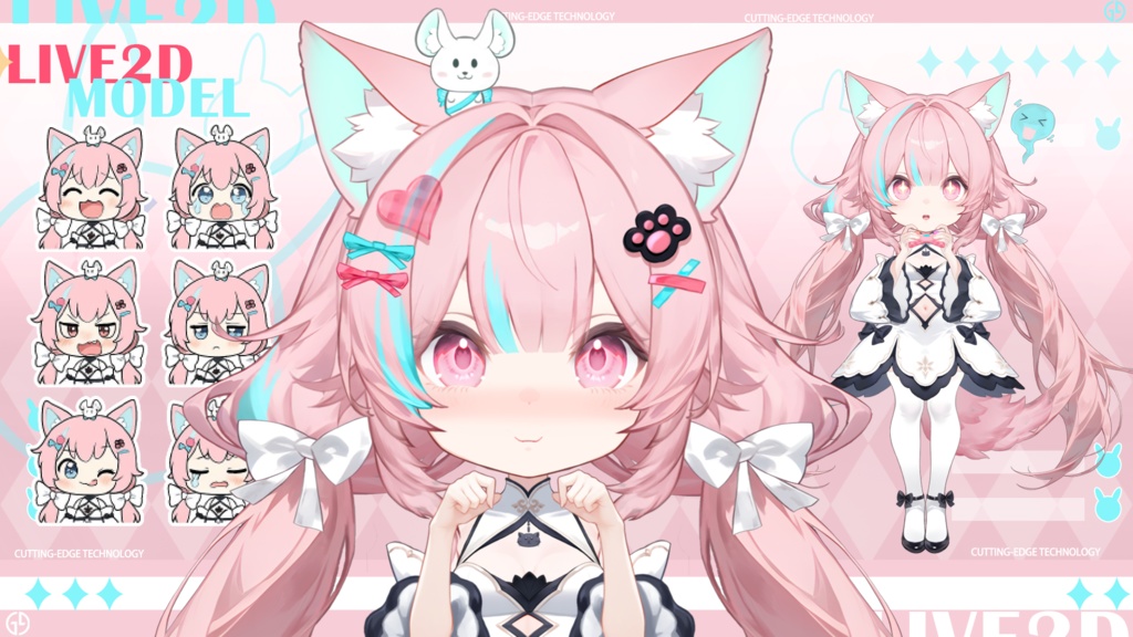 Live2d Mass Merchandise Model: Apple1