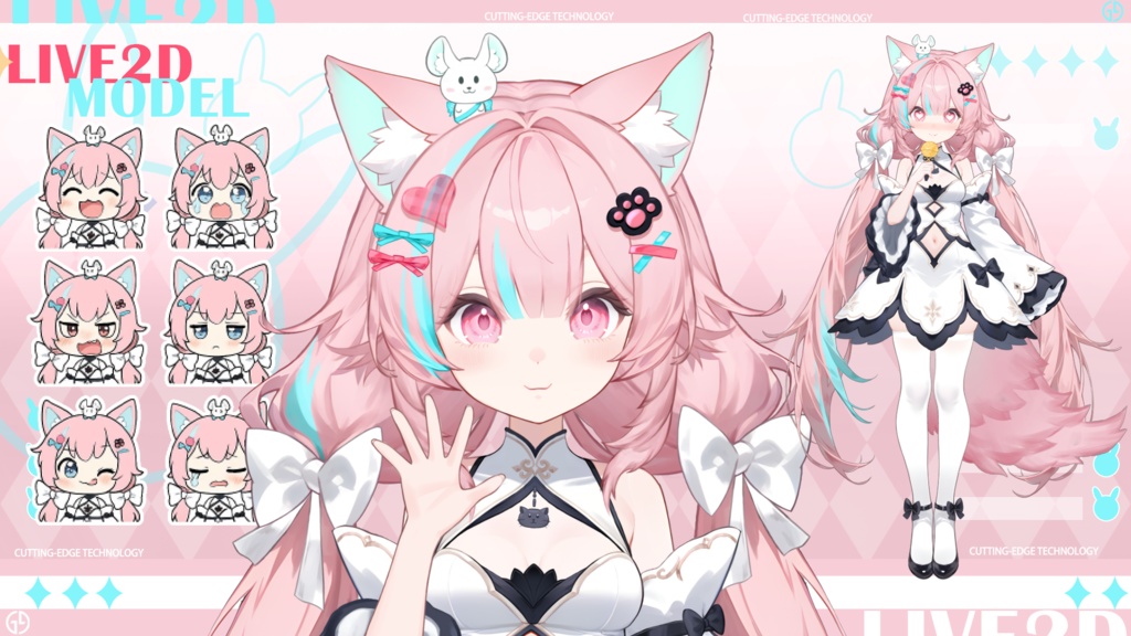 Live2d Mass Merchandise Model: Apple1