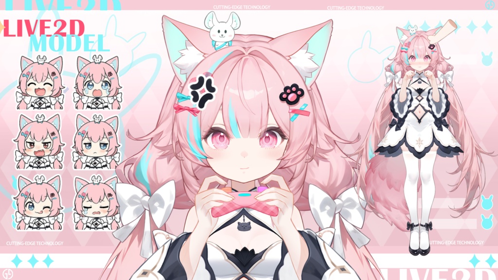 Live2d Mass Merchandise Model: Apple1