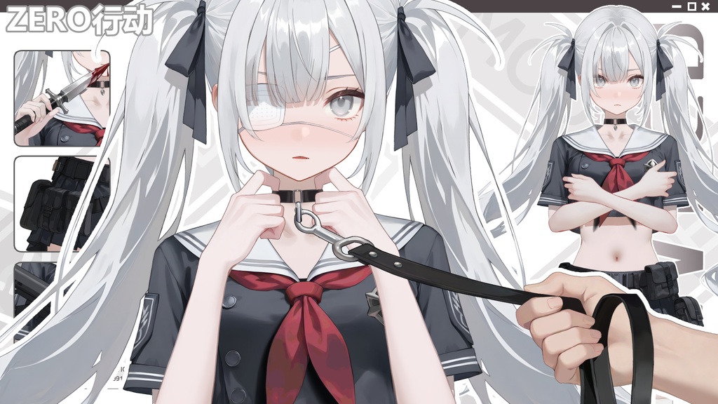 50キー超多動効果|ツンデレ戦術制服姫Live 2 D量販モデル