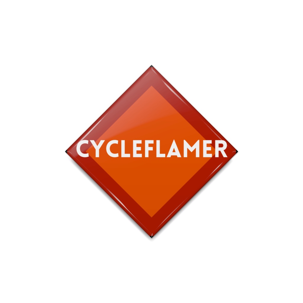 缶バッジ - CycleFlamerロゴ