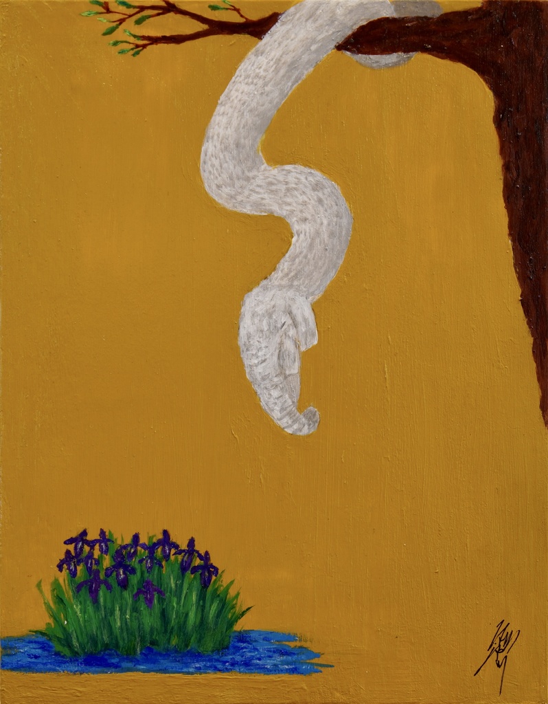 [原画]　白き者、宿る