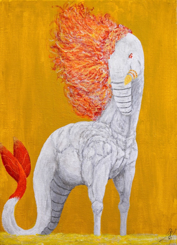 【原画】幕開けー午ー（貸し出し中の為、発送までお時間をいただきます）