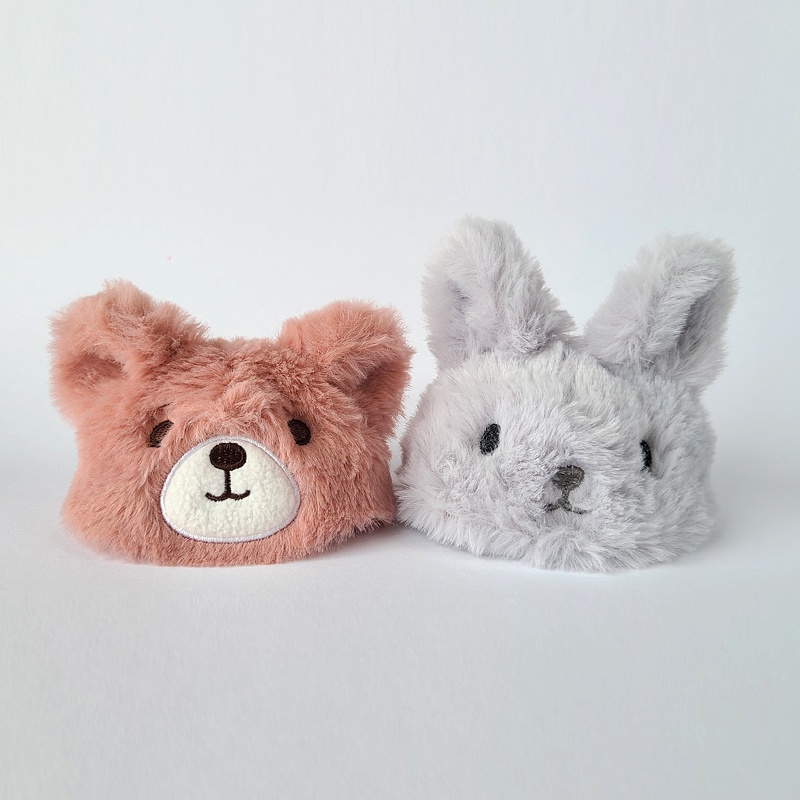 【無料型紙】ぬいぐるみ用ふわふわアニマル帽子