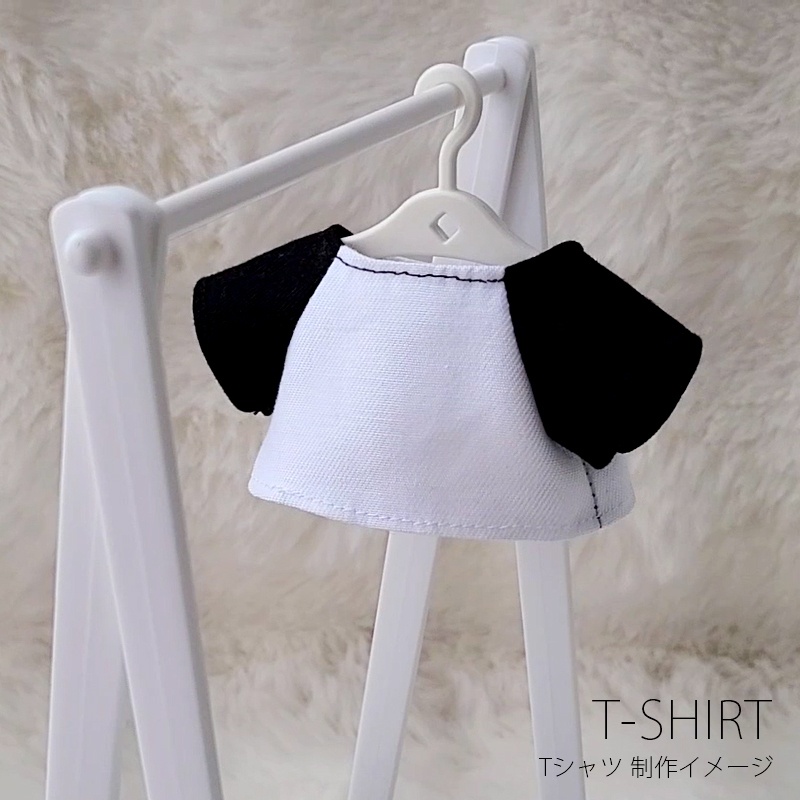 【ぬい服 型紙】足長ボディ15cm・20cm用 トップス型紙(Tシャツ・シャツ)【DL販売】