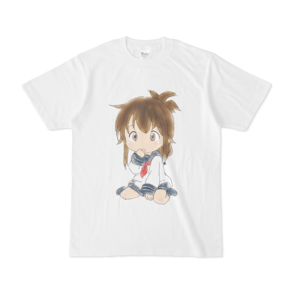 お座り電ちゃんTシャツ