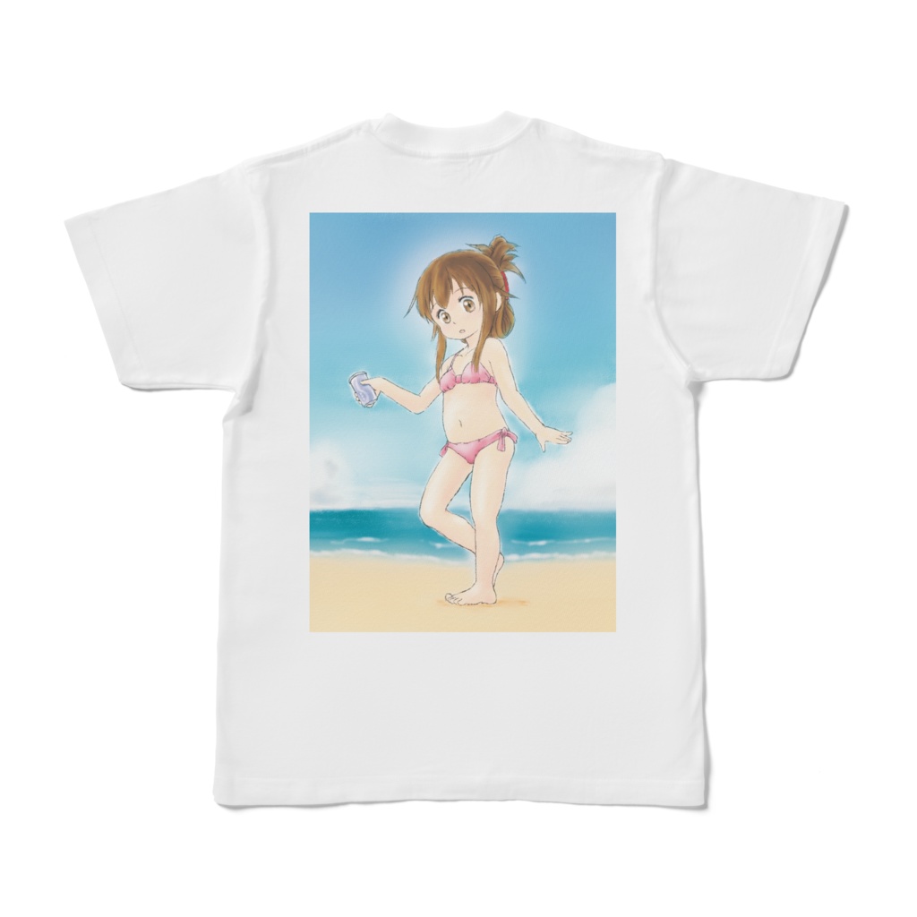 お座り電ちゃん&ビキニ電ちゃんTシャツ