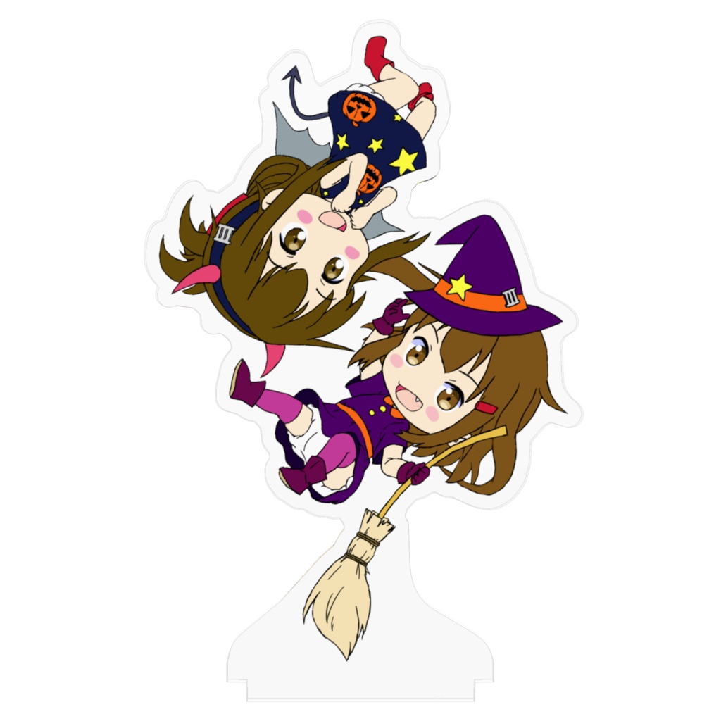 ハロウィン電ちゃんと雷ちゃんアクリルフィギュア