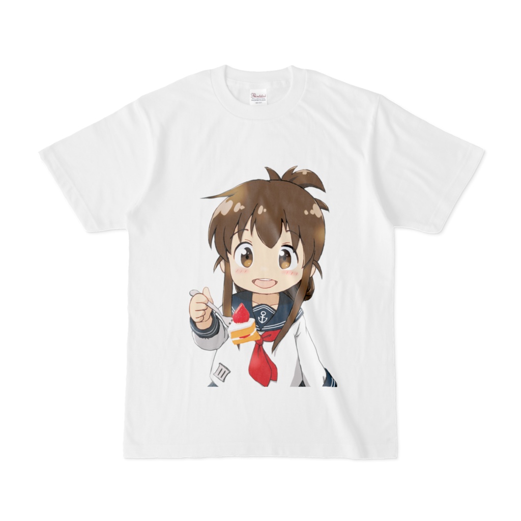 ケーキどうぞ！電ちゃんTシャツ