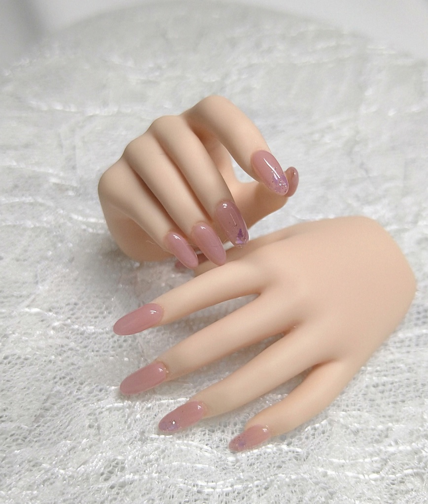 DD シックなピンクネイル　フレッシュ肌