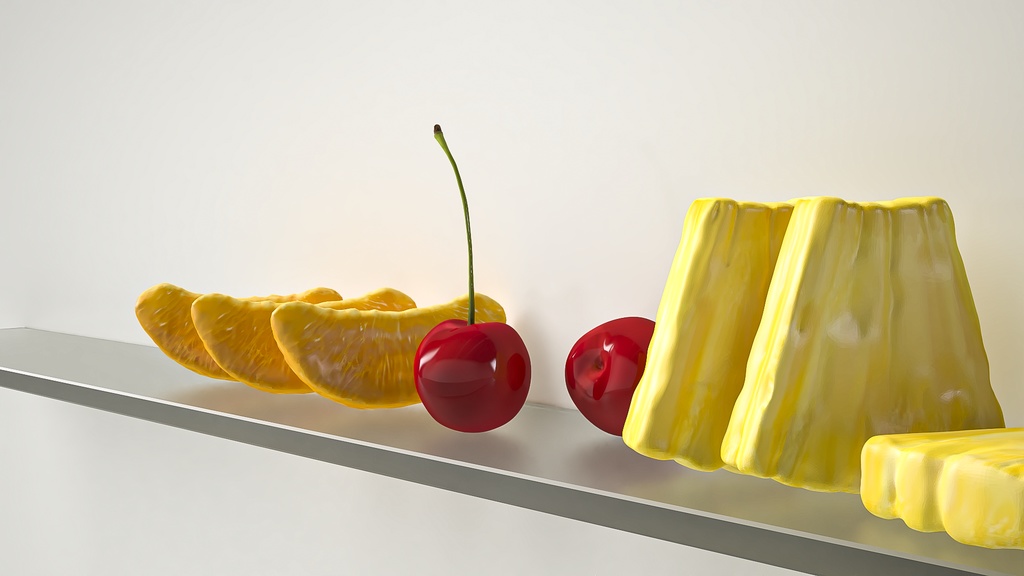 3D ハイポリ個別フルーツ5種類セット