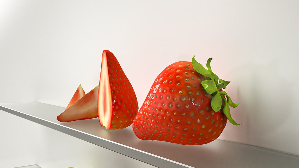 3D ハイポリ個別フルーツ5種類セット