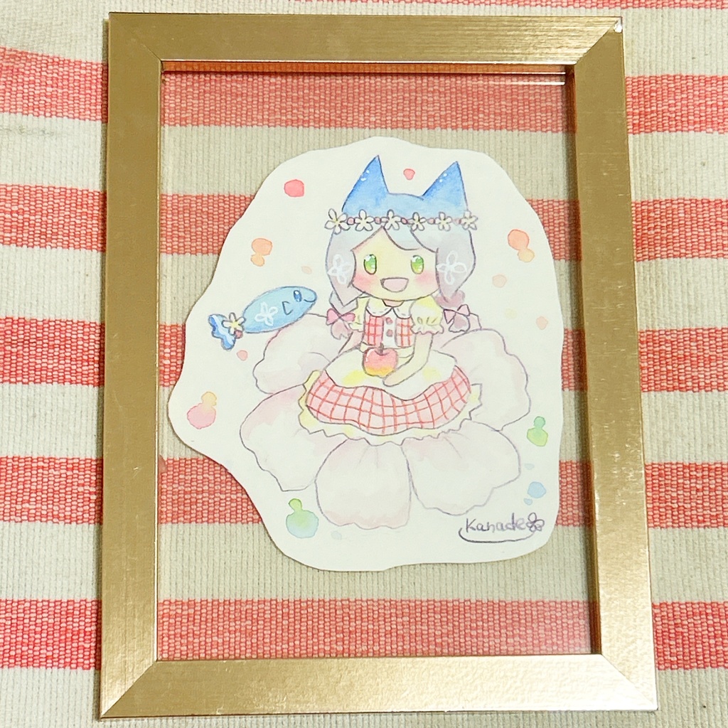 【額入り原画】りんとウィッシュ りんごのはな