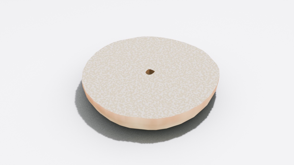 【3Dモデル】ベーグル(ホール&スライス) / 【3D Model】Bagel (Whole & Sliced)