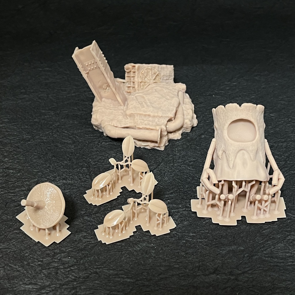 トレント幼体ビネット付き 未塗装3Dプリンター出力品