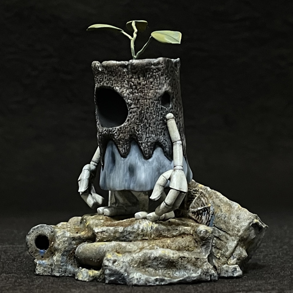 トレント幼体ビネット付き 未塗装3Dプリンター出力品