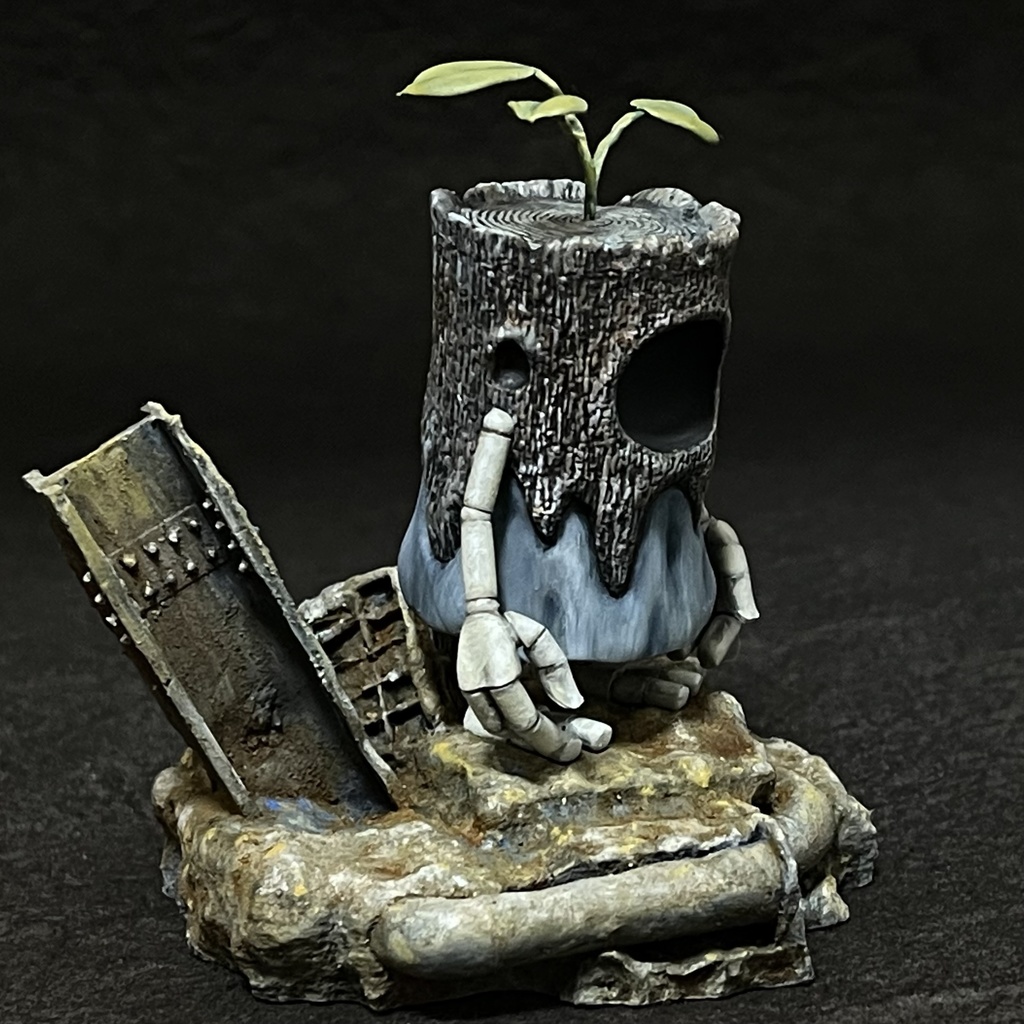 トレント幼体ビネット付き 未塗装3Dプリンター出力品