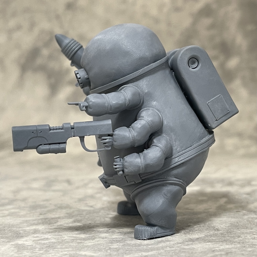 スペースクマムー 未塗装3Dプリンター出力品