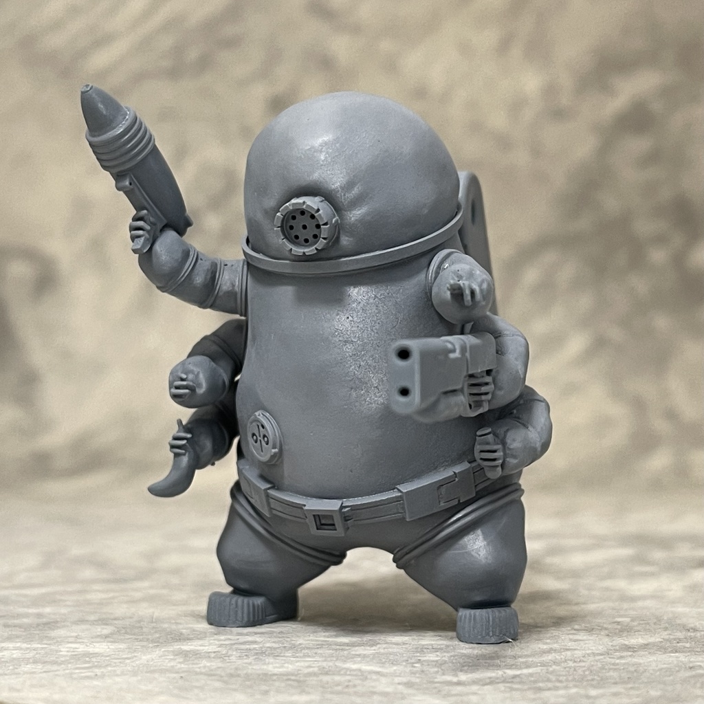 スペースクマムー 未塗装3Dプリンター出力品