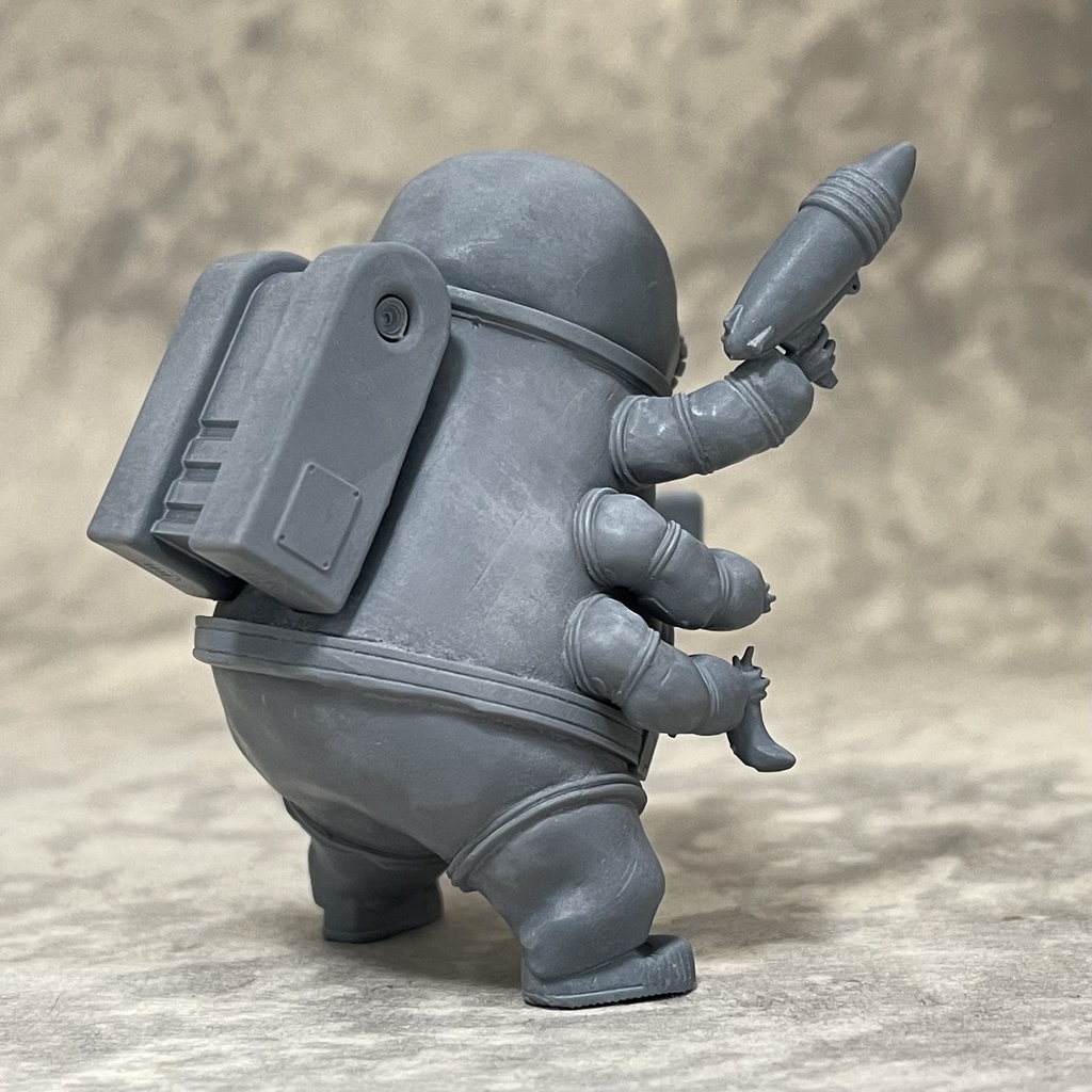 スペースクマムー 未塗装3Dプリンター出力品