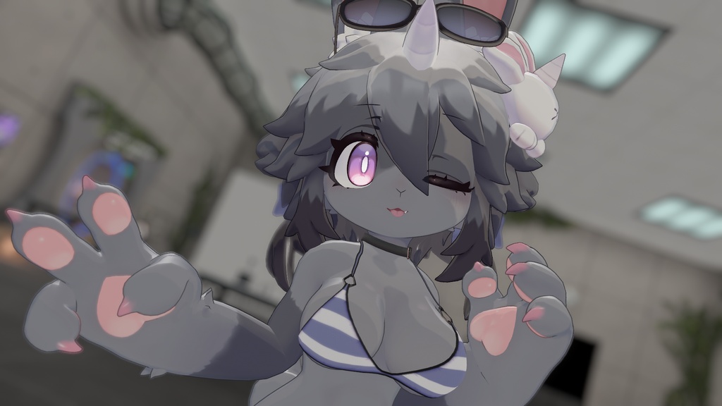 【 SummerFlare 】ケモノ3アバタ 対応. 【酒井シホ -Sakai Shiho- + フェティーニャ -Fetinja-】+【Alumy -アルミィ-】