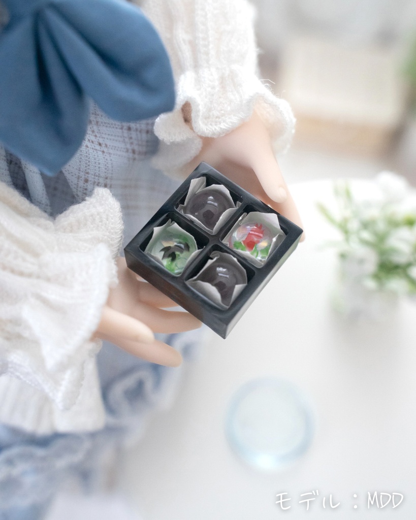 ドール用 金魚ゼリーと水まんじゅう 夏の和菓子セット