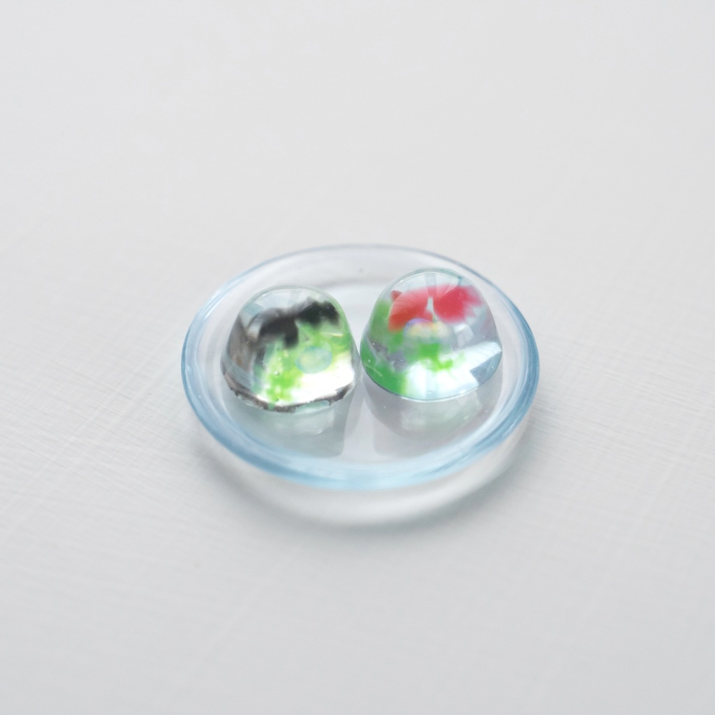 ドール用 金魚ゼリーと水まんじゅう 夏の和菓子セット