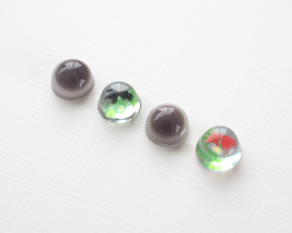 ドール用 金魚ゼリーと水まんじゅう 夏の和菓子セット
