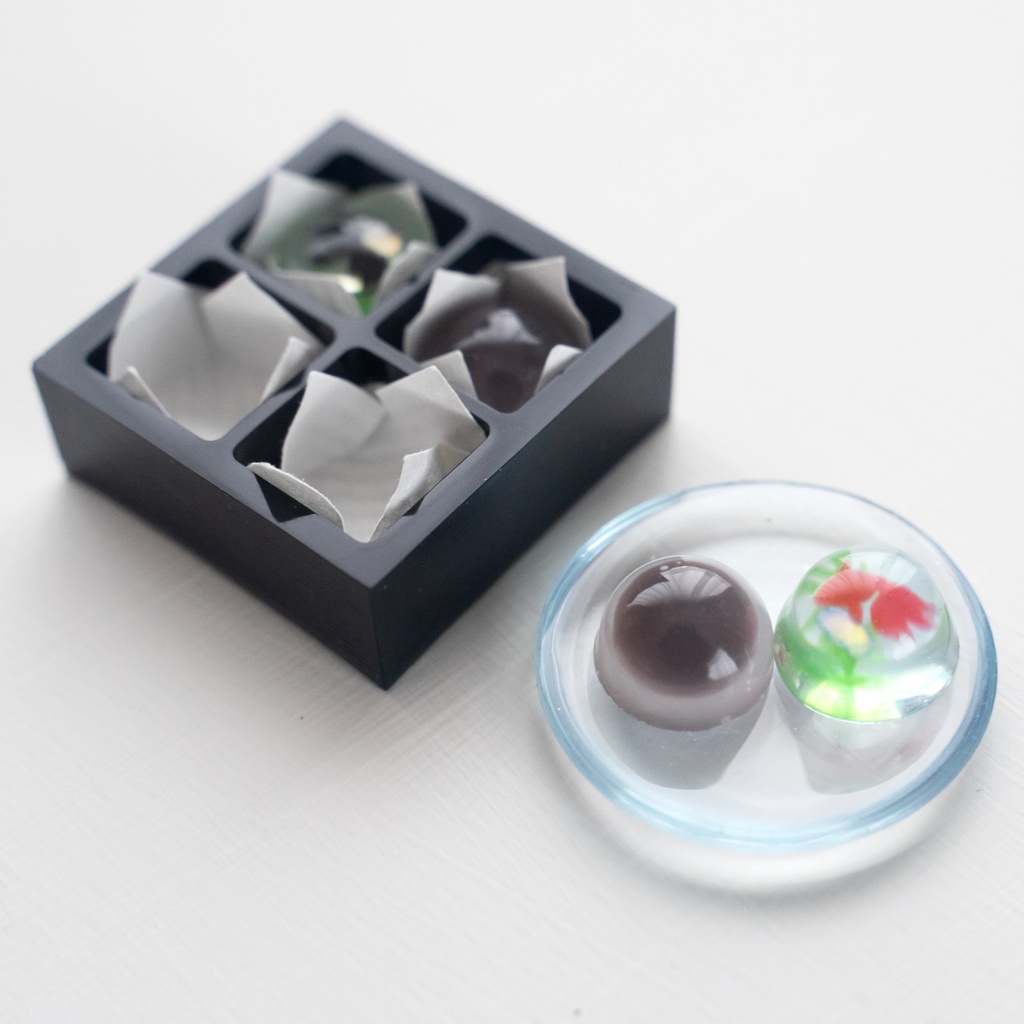 ドール用 金魚ゼリーと水まんじゅう 夏の和菓子セット