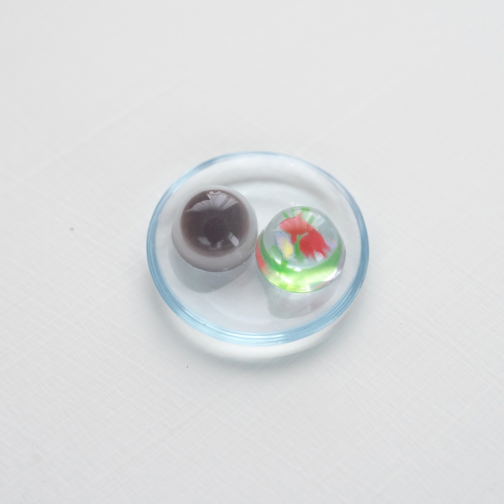 ドール用 金魚ゼリーと水まんじゅう 夏の和菓子セット