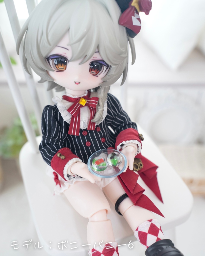 ドール用 金魚ゼリーと水まんじゅう 夏の和菓子セット