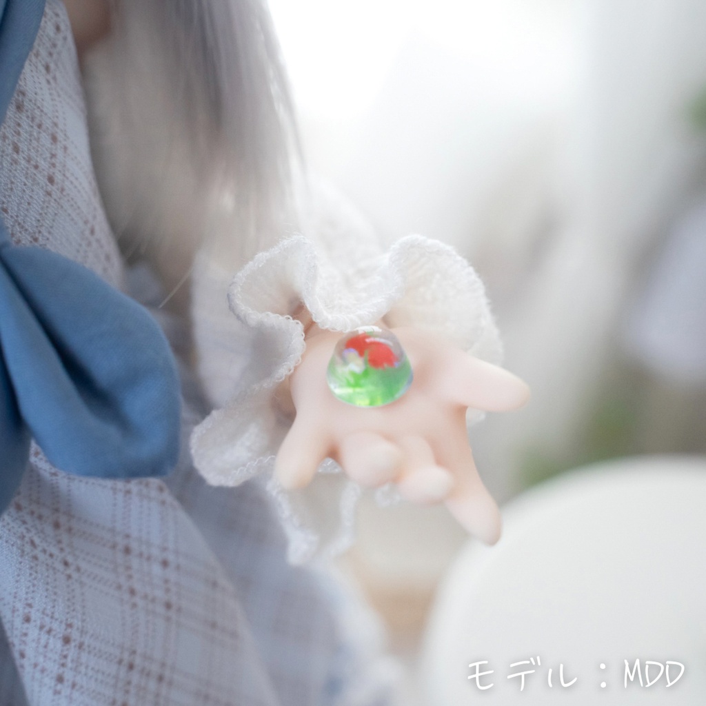 ドール用 金魚ゼリーと水まんじゅう 夏の和菓子セット