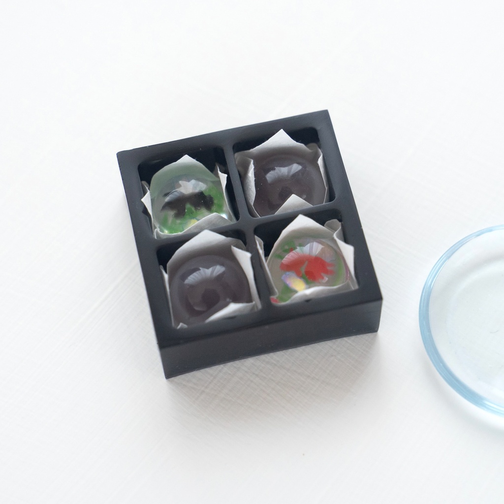 ドール用 金魚ゼリーと水まんじゅう 夏の和菓子セット