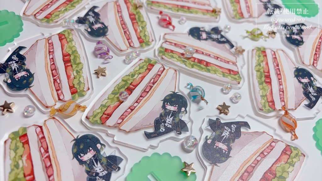 【ひとくちご褒美】アクスタ+シールセット