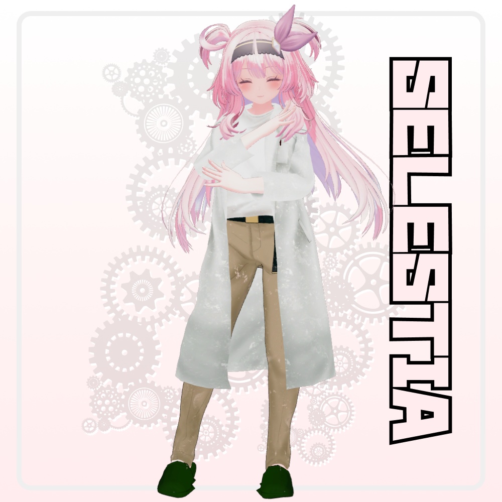 【10アバター対応】水彩白衣 - OBSERVE;18 - 【水彩イラスト調衣装】