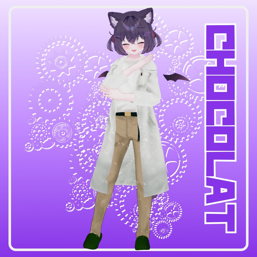 【10アバター対応】水彩白衣 - OBSERVE;18 - 【水彩イラスト調衣装】