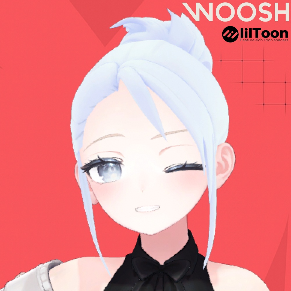 【4アバター対応】WOOSH Hair｜VRChat Hair