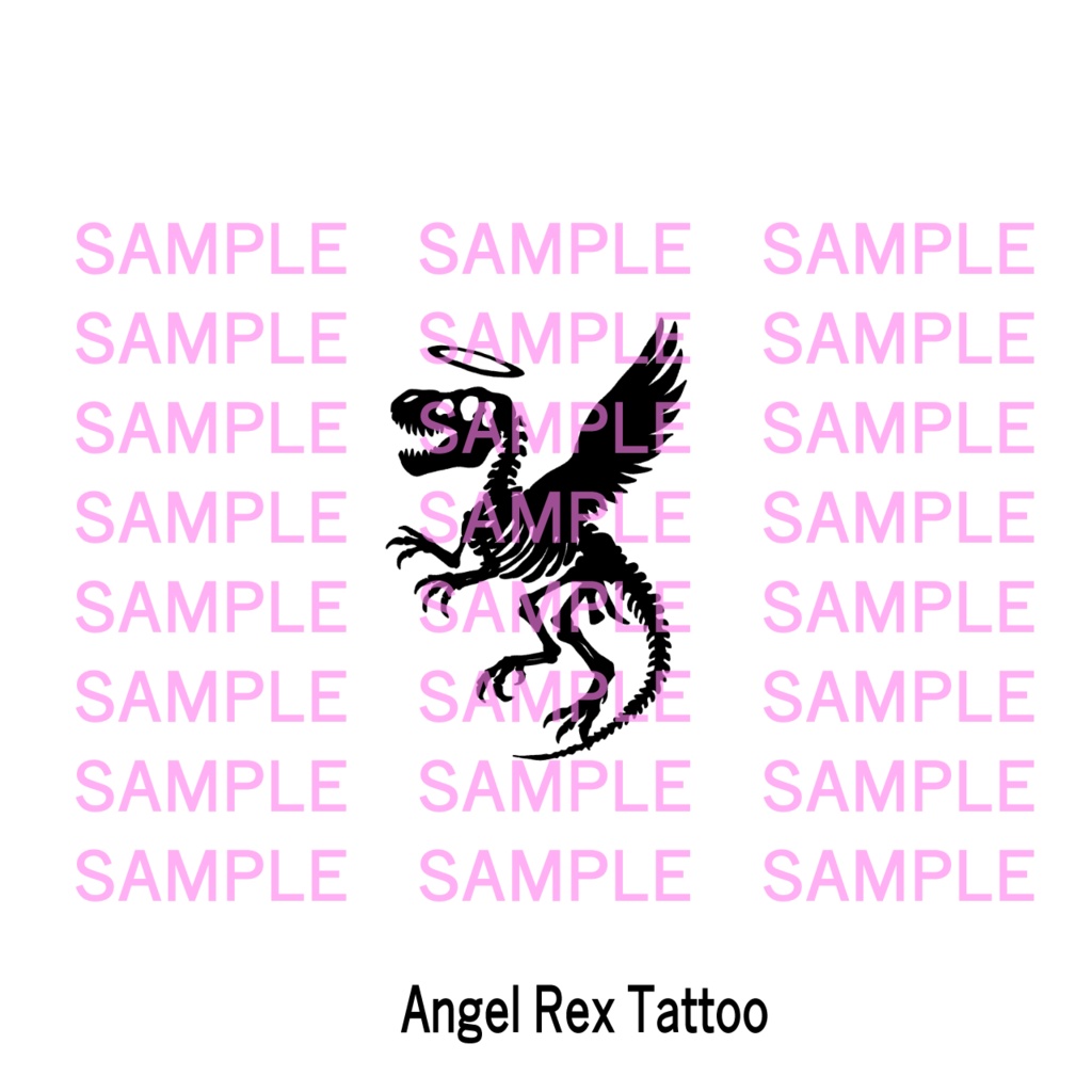【VRC】Angel Rex Tattoo-恐竜タトゥー
